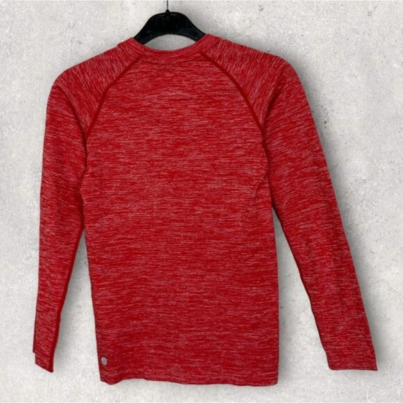 NEW Nordstrom Zella‎ Seamless TShirt Red Couture Melange Boys Size Medium Tee M - Picture 4 of 13